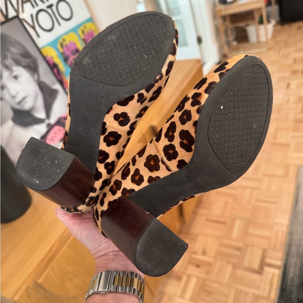 Tory Burch Animal Print Block Heels - Picture 2 of 2